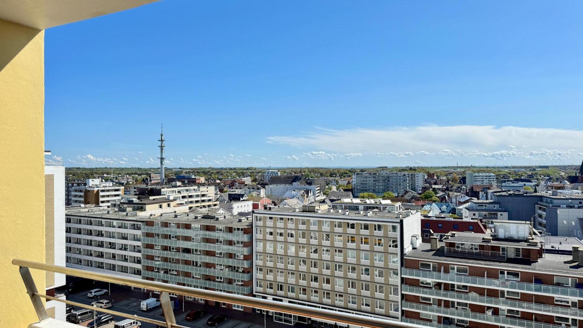 1-194, Traumhafter Blick Ueber Westerland Im Haus Metropol, 8 Etage Luaran gambar